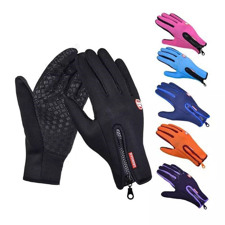 Winter Gloves Touch Screen Riding Motorcycle Sliding Waterproof Sports Gloves With Fleece - Exoteez Designs