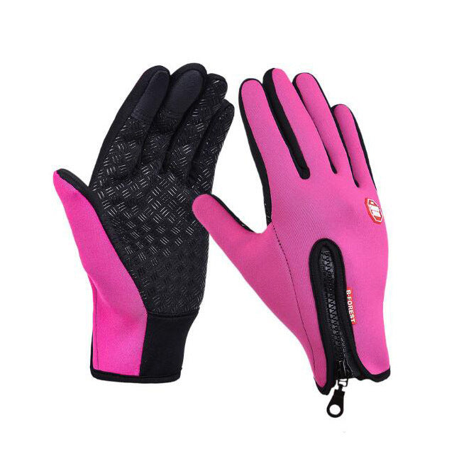 Winter Gloves Touch Screen Riding Motorcycle Sliding Waterproof Sports Gloves With Fleece - Exoteez Designs