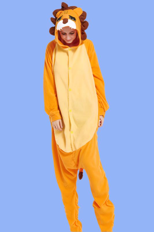 Lion King One-Piece Pajamas – Cozy Halloween Costume for Couples - Exoteez Designs