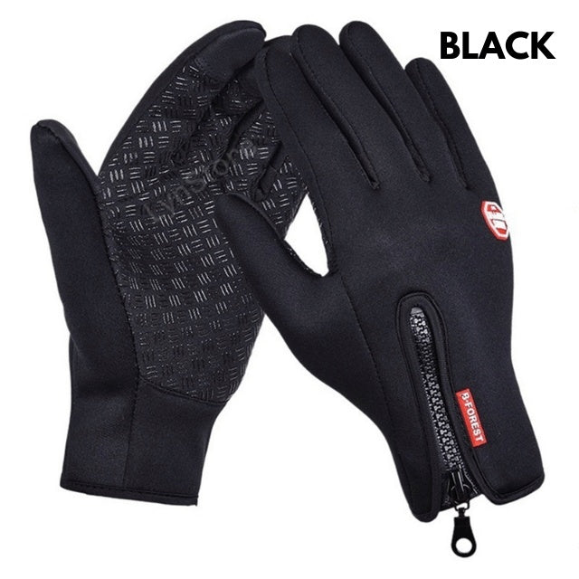 Winter Gloves Touch Screen Riding Motorcycle Sliding Waterproof Sports Gloves With Fleece - Exoteez Designs