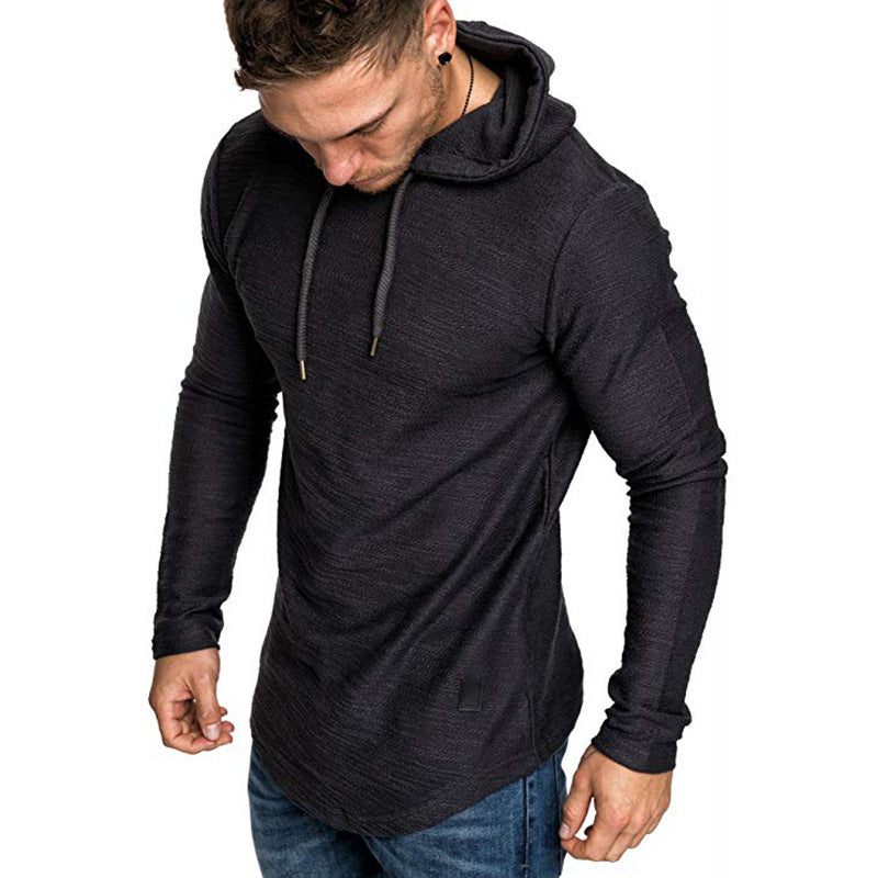 Men Hoodie Sweatshirt Casual Long Sleeve Slim Tops Gym T-shir - Exoteez Designs