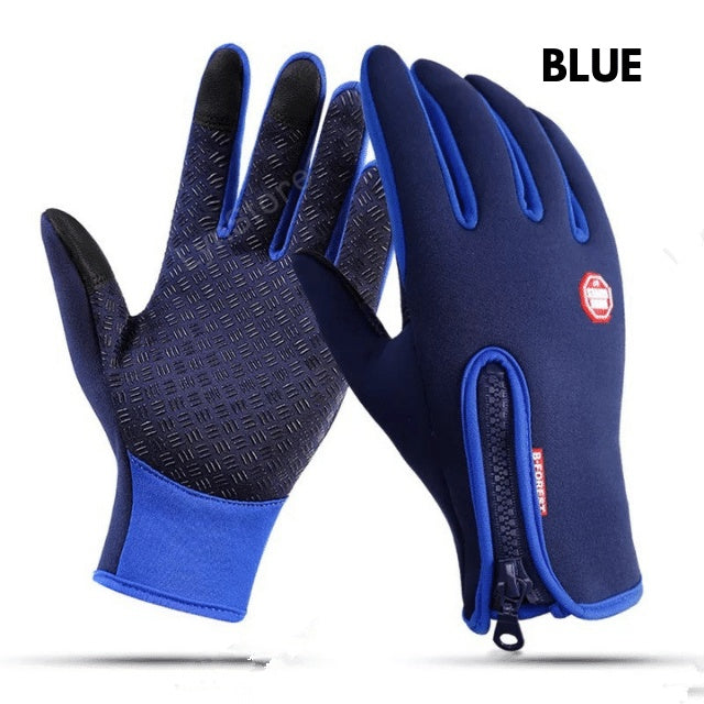 Winter Gloves Touch Screen Riding Motorcycle Sliding Waterproof Sports Gloves With Fleece - Exoteez Designs