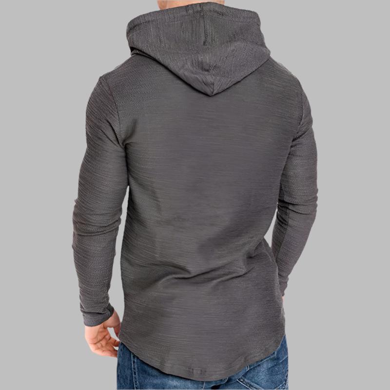 Men Hoodie Sweatshirt Casual Long Sleeve Slim Tops Gym T-shir - Exoteez Designs