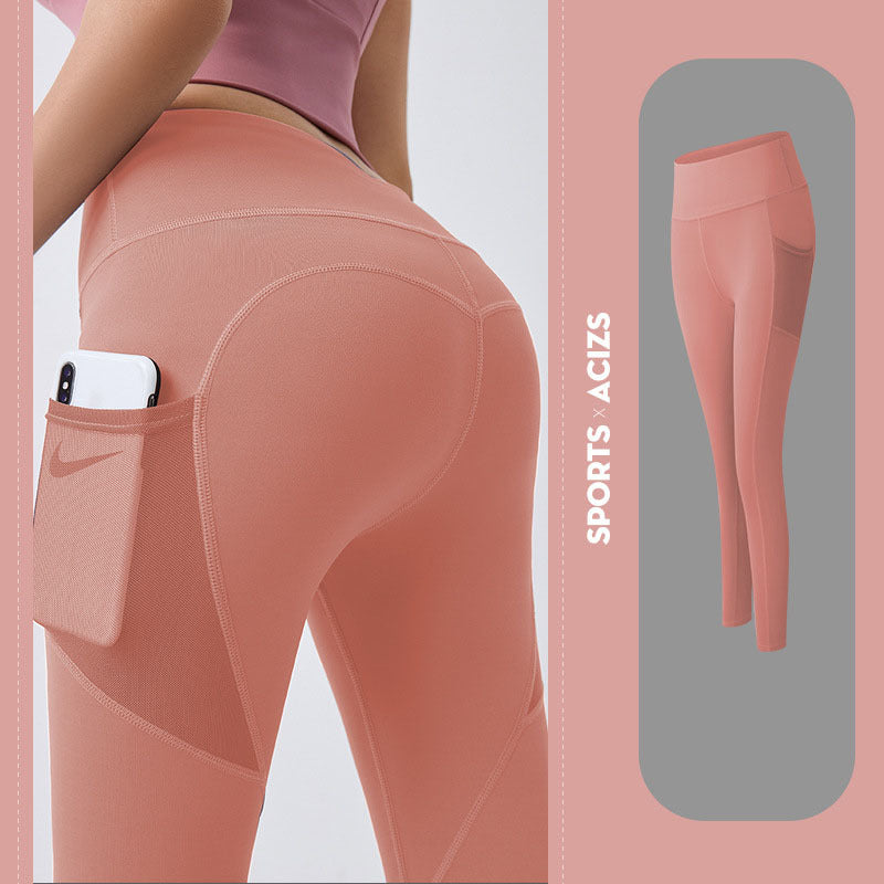 Yoga Pants Women With Pocket Leggings Sport Girl Gym Leggings Women Tummy Control Jogging Tights Female Fitness Pants - Exoteez Designs