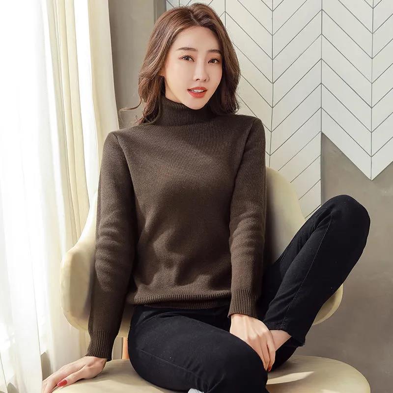 Turtle Neck Winter Sweater - Thick Warm Knitwear