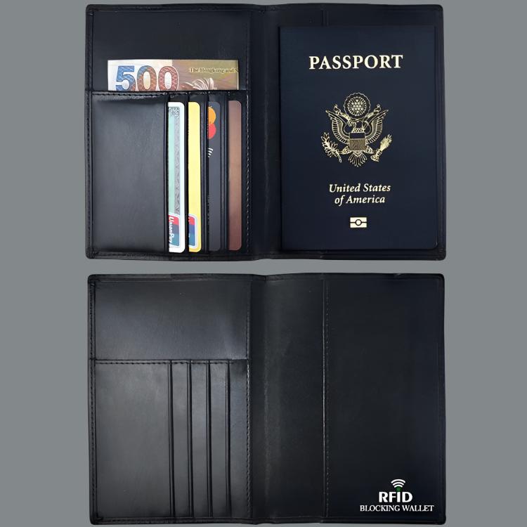 Premium RFID Blocking Leather Passport Holder – Secure, Stylish, and Organized Travel Companion