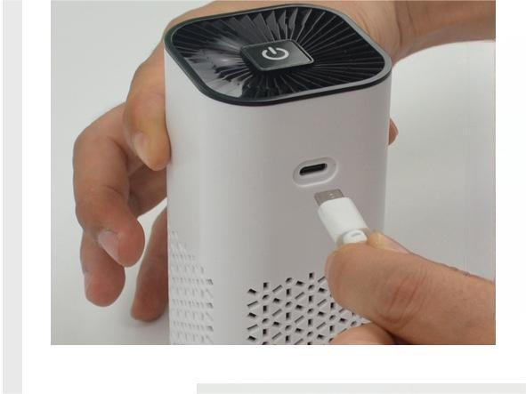 Compact Car Air Purifier – Portable Negative Ion Cleaner for Smoke, Dust & Odor Removal