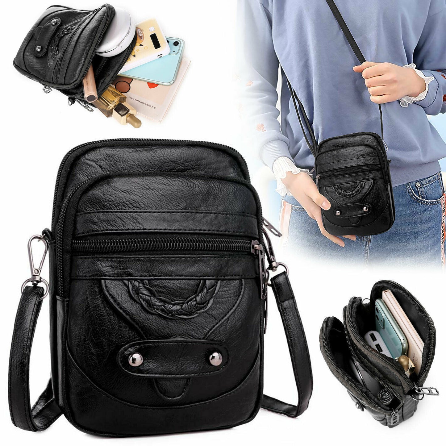 Women's Small Crossbody Cell Phone Purse Wallet Shoulder Bag