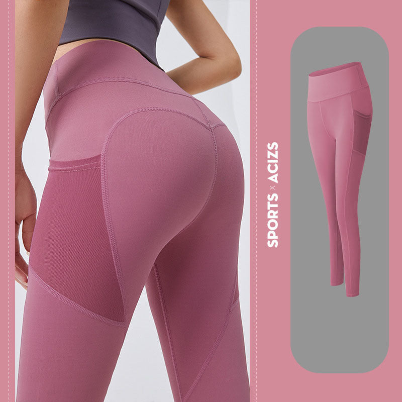 Yoga Pants Women With Pocket Leggings Sport Girl Gym Leggings Women Tummy Control Jogging Tights Female Fitness Pants - Exoteez Designs