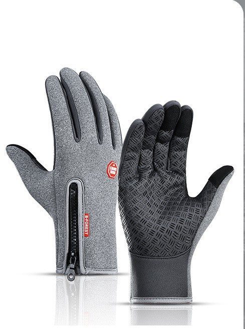 Winter Gloves Touch Screen Riding Motorcycle Sliding Waterproof Sports Gloves With Fleece - Exoteez Designs