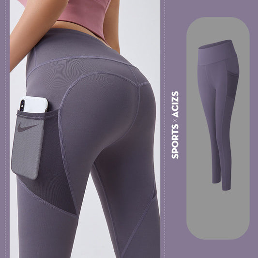 Yoga Pants Women With Pocket Leggings Sport Girl Gym Leggings Women Tummy Control Jogging Tights Female Fitness Pants - Exoteez Designs