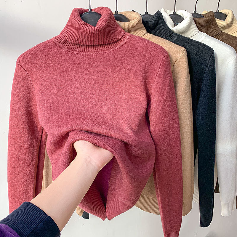 Turtle Neck Winter Sweater - Thick Warm Knitwear