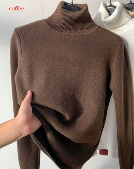 Turtle Neck Winter Sweater - Thick Warm Knitwear