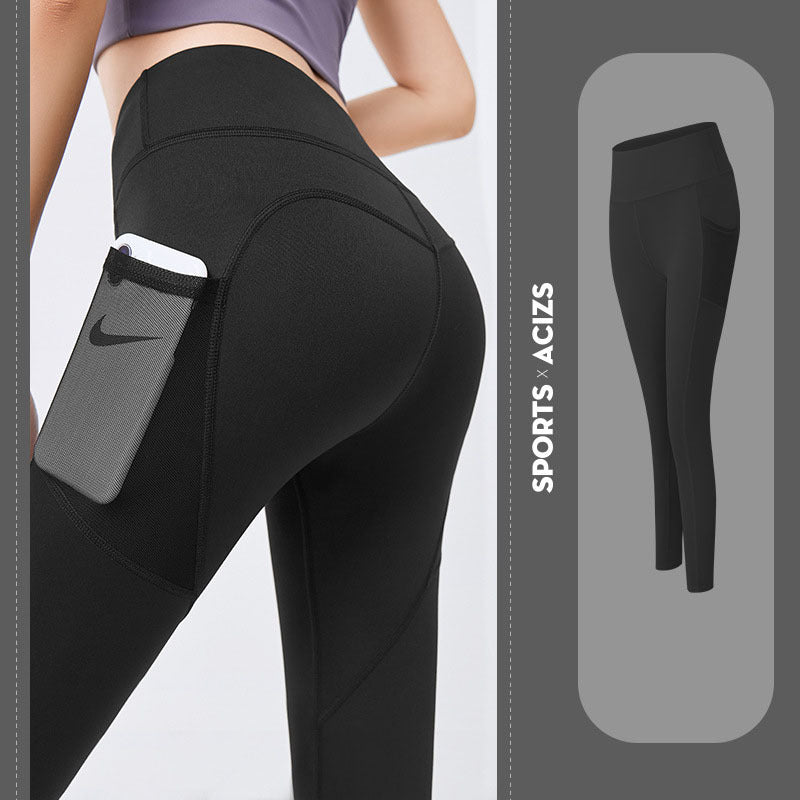 Yoga Pants Women With Pocket Leggings Sport Girl Gym Leggings Women Tummy Control Jogging Tights Female Fitness Pants - Exoteez Designs