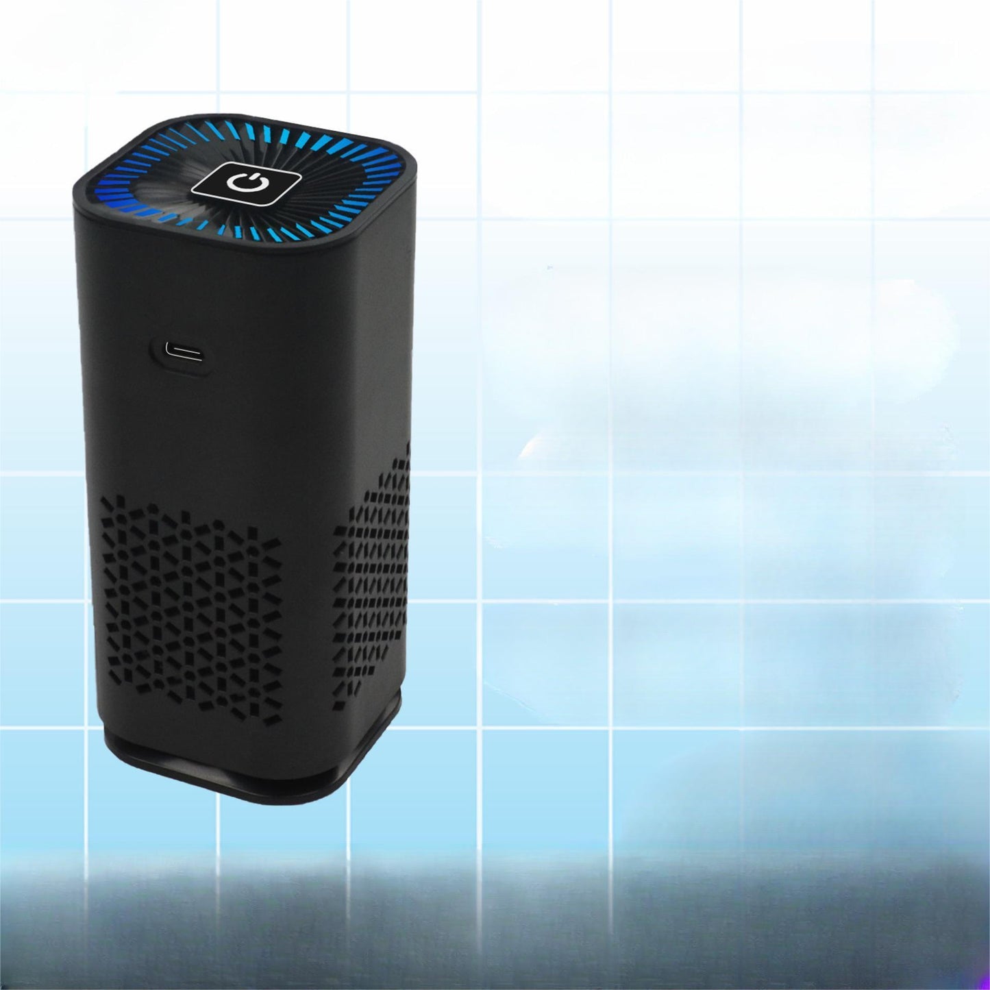 Compact Car Air Purifier – Portable Negative Ion Cleaner for Smoke, Dust & Odor Removal