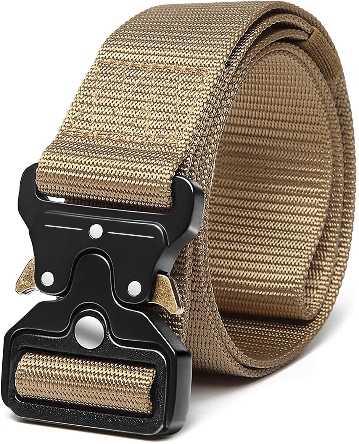 Heavy-Duty Tactical Military Belt for Men with Quick-Release Buckle