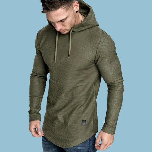 Men Hoodie Sweatshirt Casual Long Sleeve Slim Tops Gym T-shir - Exoteez Designs