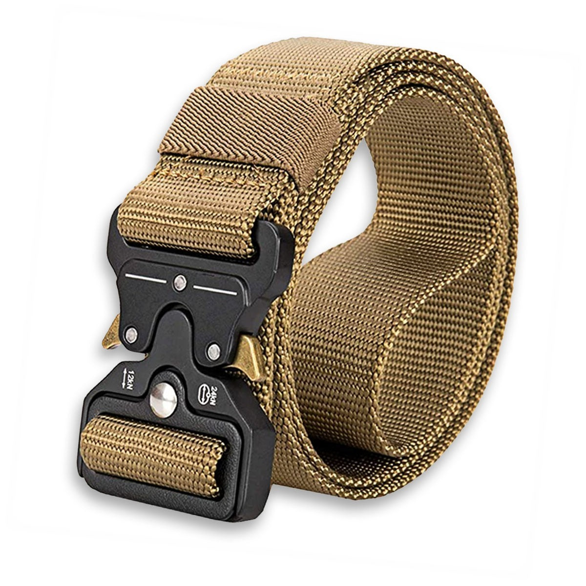 Heavy-Duty Tactical Military Belt for Men with Quick-Release Buckle