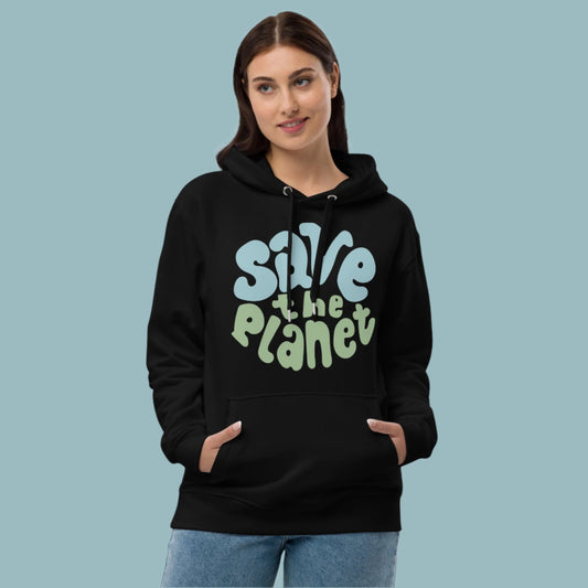 Save the Planet Premium Eco Hoodie Women