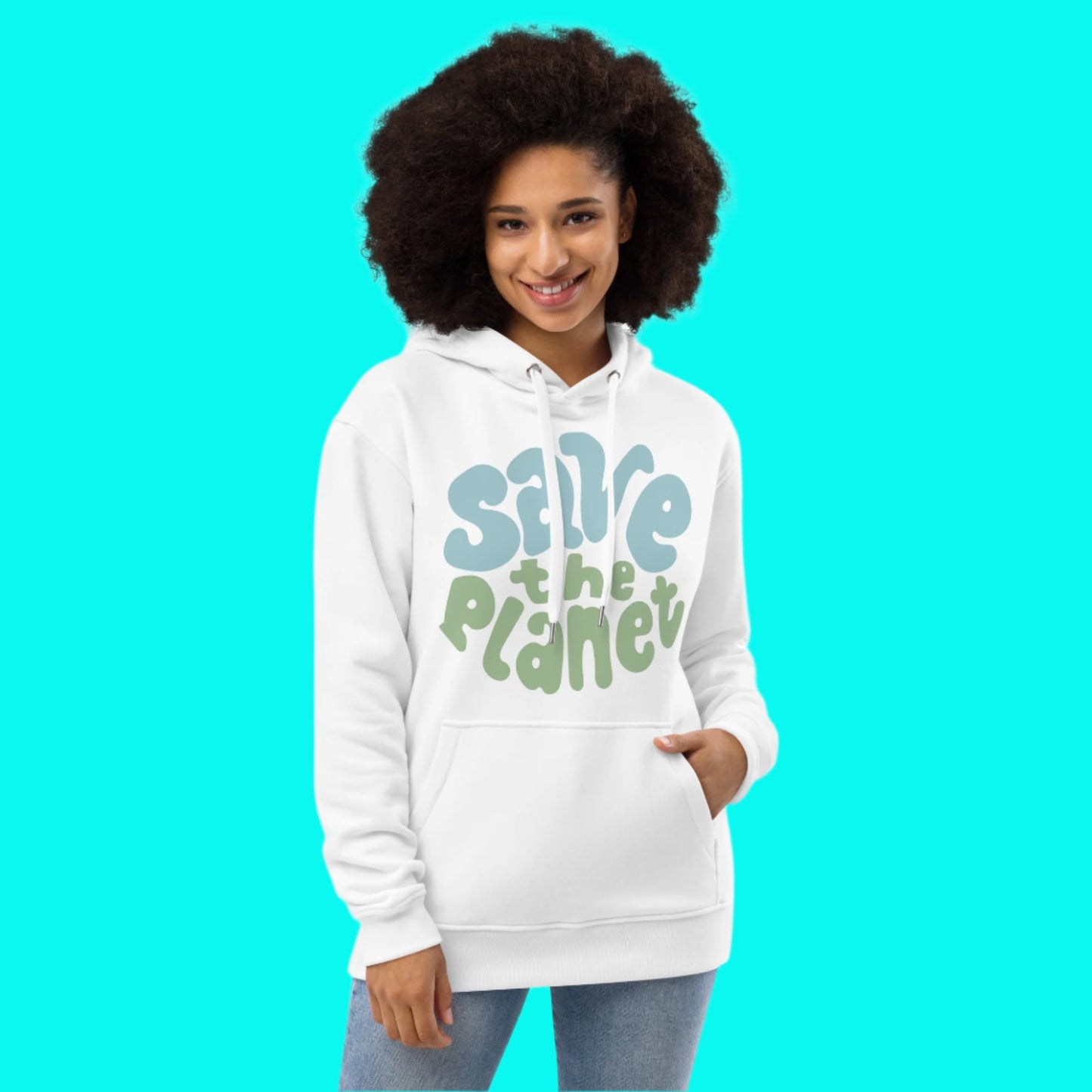 Save the Planet Premium Eco Hoodie Women